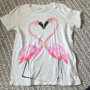 Jcrew flamingo t-shirt - Medium